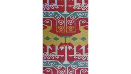 Reconstruction of a silk pattern from Oseberg