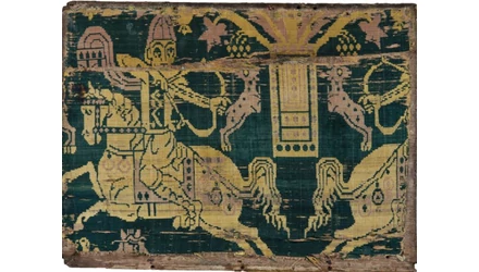 Mounted archers on silks